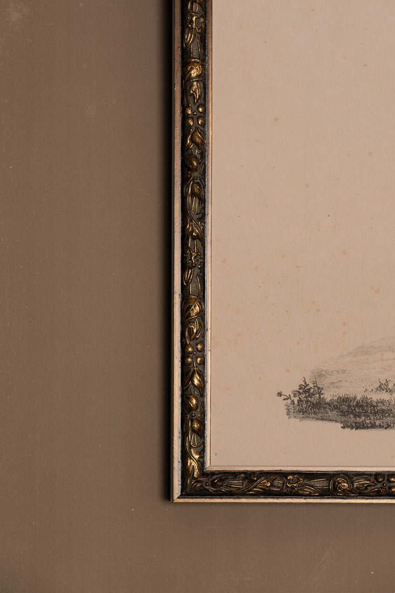 ESQUISSE DU PASSÉ, CADRE VINTAGE BRONZE