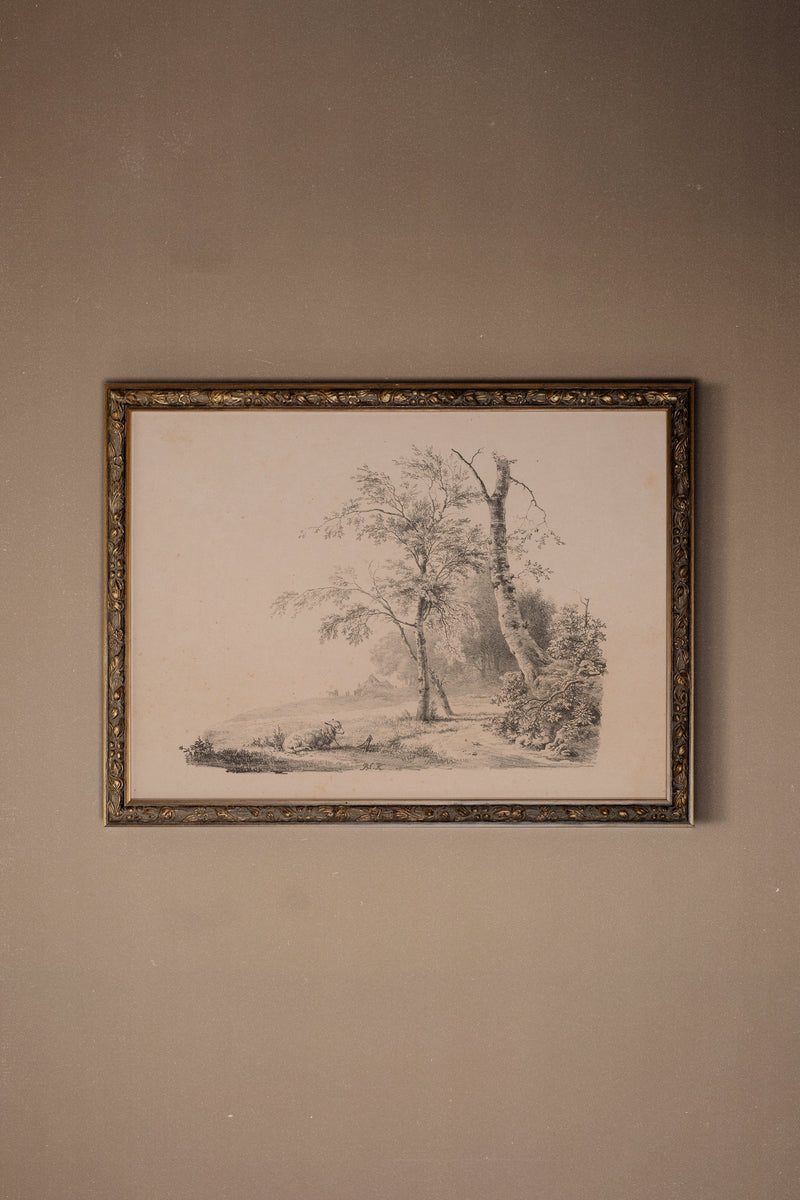 ESQUISSE DU PASSÉ, CADRE VINTAGE BRONZE