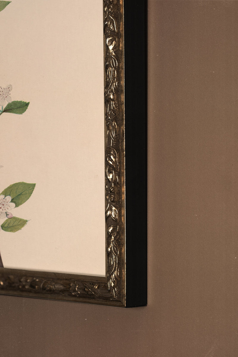 BRANCHE D'ÉPOQUE, CADRE VINTAGE ARGENT