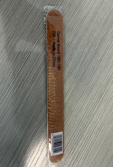 Star Nail - Brown Wood File Thin Silk 180/180 For Natural Nails