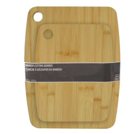 KITCHEN BASICS - Cutting Board Set  2/ST Bamboo