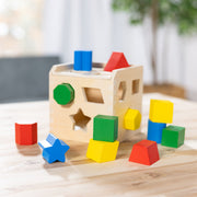 Melissa & Doug - Shape Sorting Cube - shape-sorting cube and blocks