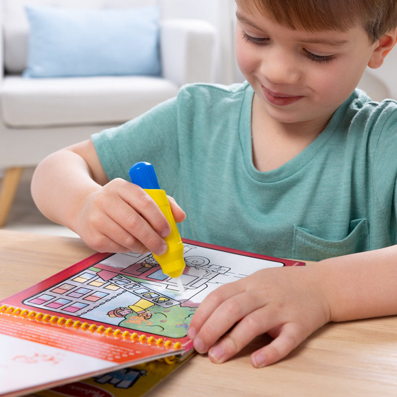 Melissa & Doug - Water WOW! - Vehicles Water-Reveal Pad - in use during play