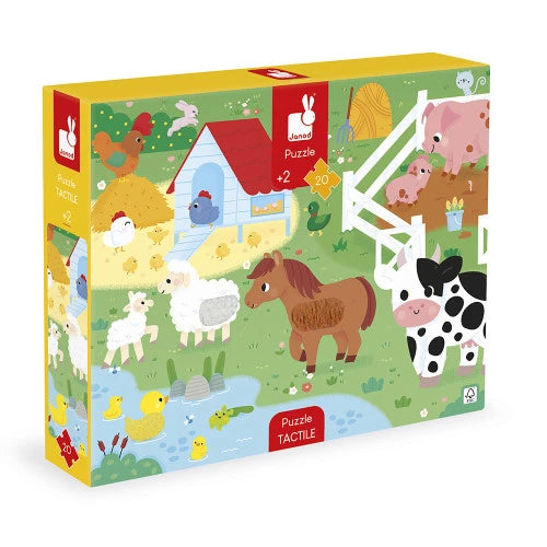 Janod - PUZZLE- TACTILE FARM