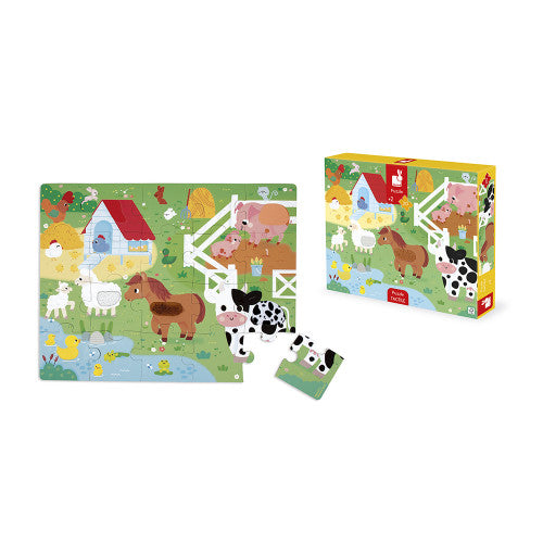 Janod - PUZZLE- TACTILE FARM