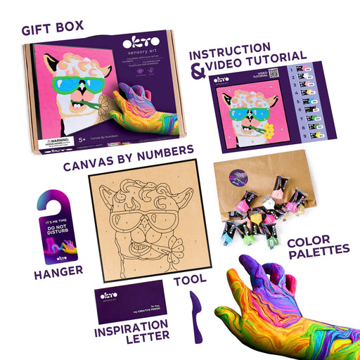 OKTO - COLORING WITH CLAY BY NUMBERS - LLAMA - Limolin 