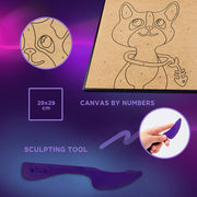 OKTO - COLORING WITH CLAY BY NUMBERS - CAT - Limolin 