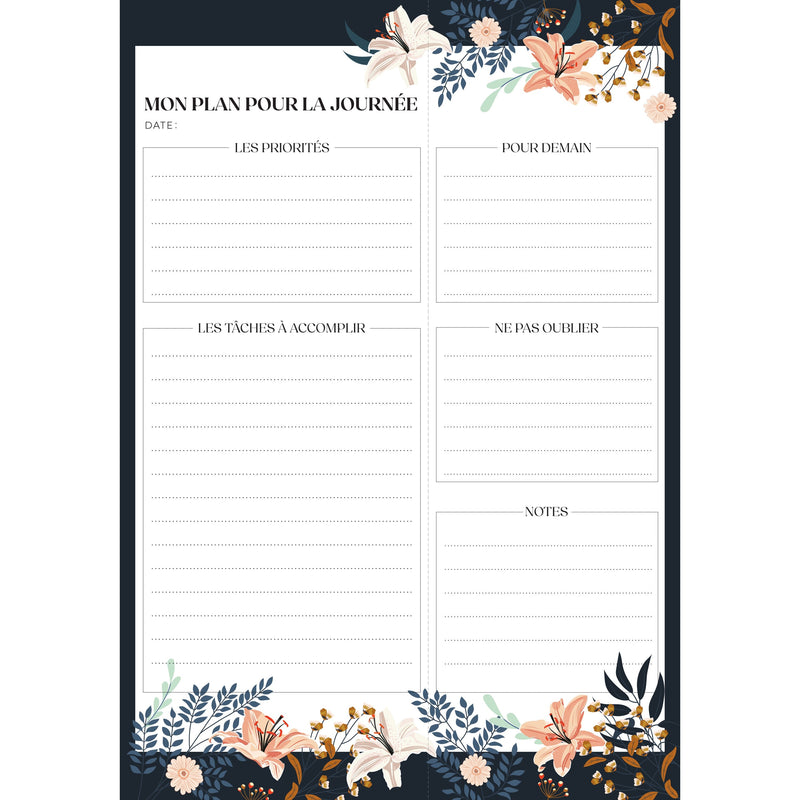 PLANNING NOTEPAD-FLOWERS