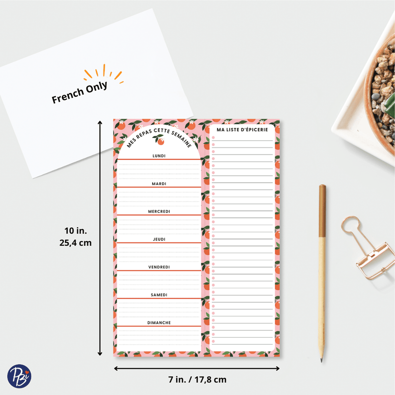 PLANNING NOTEPAD-ORANGES