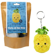 HAPPY PINEAPPLE DIY CROCHET KEY RING KIT