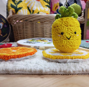 HAPPY PINEAPPLE DIY CROCHET KEY RING KIT