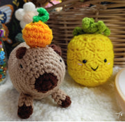 HAPPY PINEAPPLE DIY CROCHET KEY RING KIT