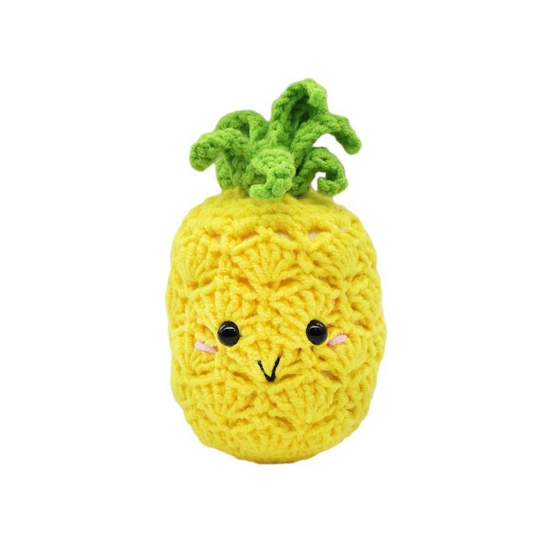 HAPPY PINEAPPLE DIY CROCHET KEY RING KIT