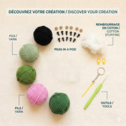 PEAS IN A POD DIY CROCHET KEY RING KIT