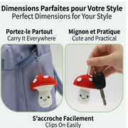 MINI MUSHROOM DIY CROCHET KEYRING KIT
