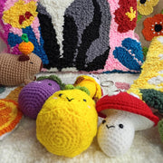 MINI MUSHROOM DIY CROCHET KEYRING KIT