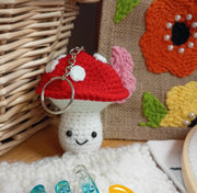 MINI MUSHROOM DIY CROCHET KEYRING KIT