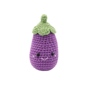 EGGPLANT DIY CROCHET KEY RING KIT