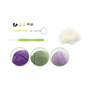 EGGPLANT DIY CROCHET KEY RING KIT