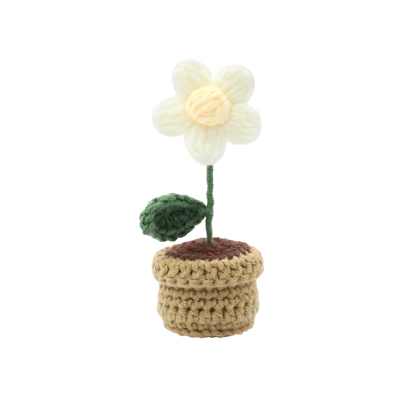 Broderie - KIT DE CROCHET À FAIRE SOI-MÊME MARGUERITE EN POT