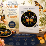 MIDNIGHT BUTTERFLY EMBROIDERY KIT