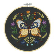 MIDNIGHT BUTTERFLY EMBROIDERY KIT