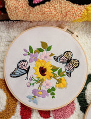 BUTTERFLY EMBROIDERY KIT