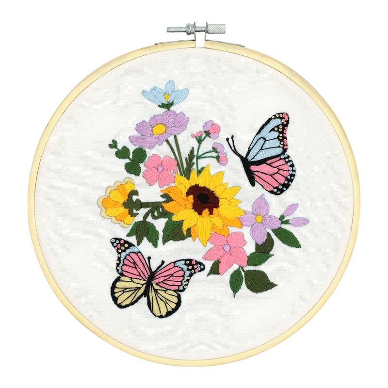 BUTTERFLY EMBROIDERY KIT