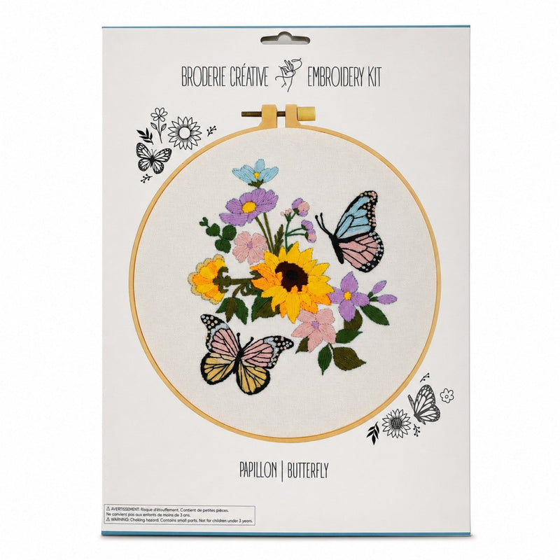 BUTTERFLY EMBROIDERY KIT
