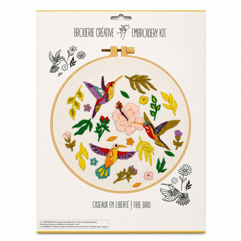 FREE BIRD EMBROIDERY KIT