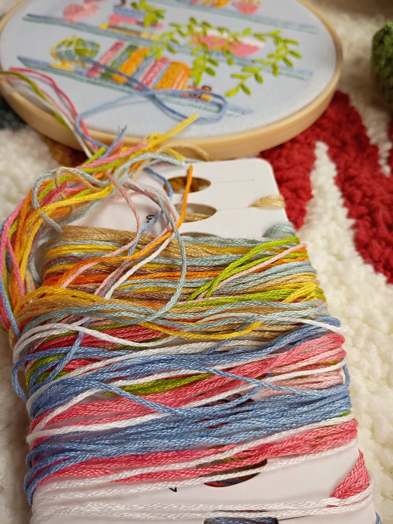 BOOK LOVER EMBROIDERY KIT