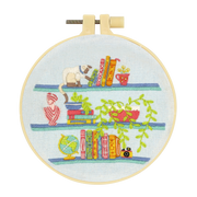 BOOK LOVER EMBROIDERY KIT