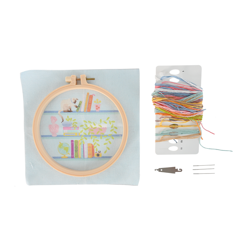 BOOK LOVER EMBROIDERY KIT