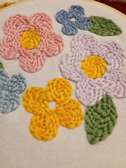 FLOWER MINI PUNCH NEEDLE KIT