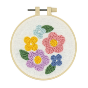 FLOWER MINI PUNCH NEEDLE KIT