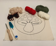 MUSHROOM HOME DECOR PUNCH NEEDLE KIT