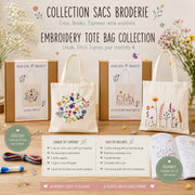 FLOWER TOTE BAG EMBROIDERY KIT