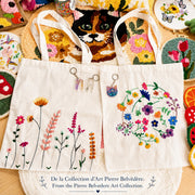 FLOWER TOTE BAG EMBROIDERY KIT