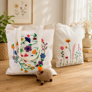 FLOWER TOTE BAG EMBROIDERY KIT