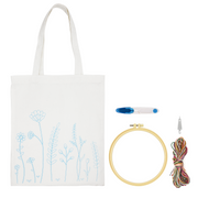 MEADOW FLOWERS TOTE BAG EMBROIDERY KIT