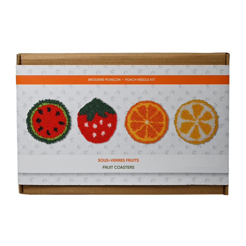 FRUITS PUNCH NEEDLE COASTER KIT
