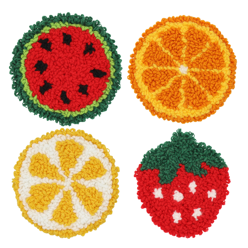 FRUITS PUNCH NEEDLE COASTER KIT