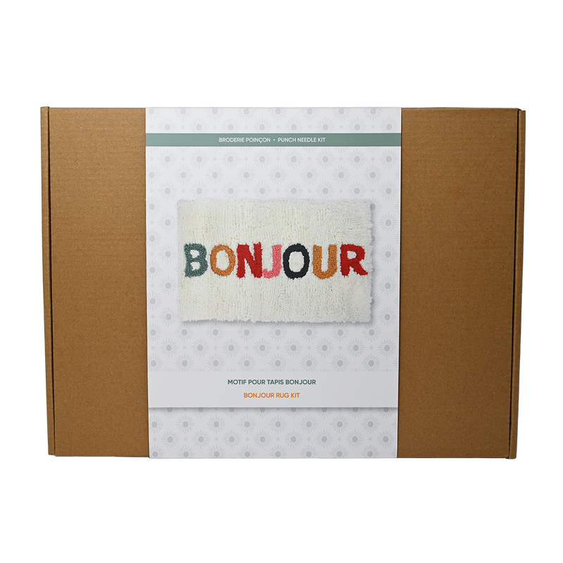 BONJOUR  PUNCH NEEDLE MAT KIT