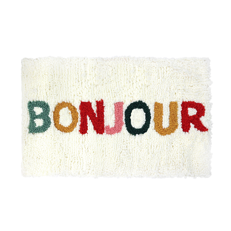 BONJOUR  PUNCH NEEDLE MAT KIT