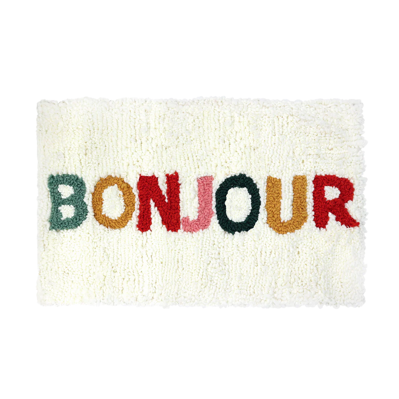 Broderie - BONJOUR  PUNCH NEEDLE MAT KIT