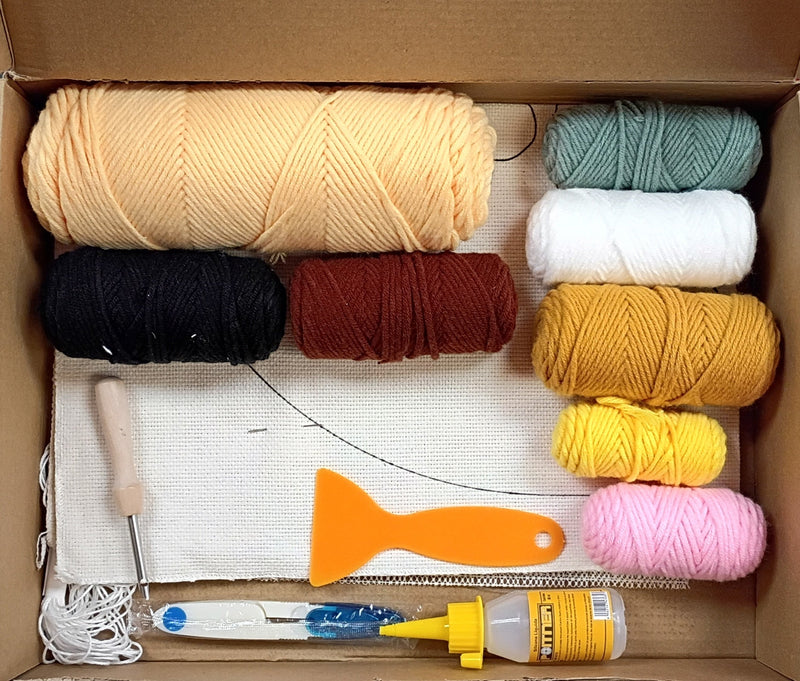 KITTY PUNCH NEEDLE RUG KIT