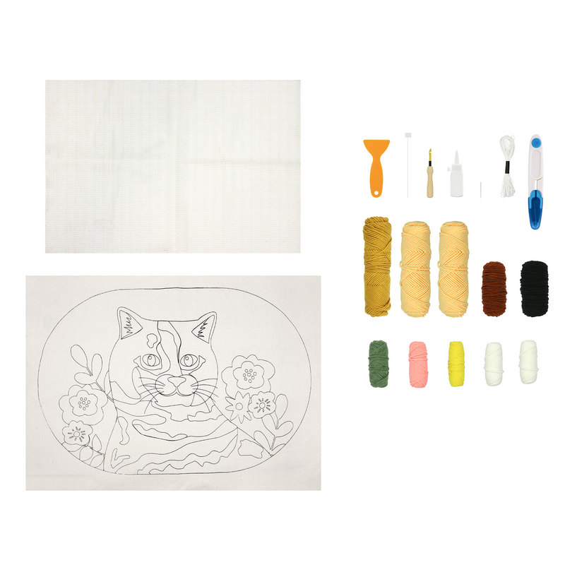 KITTY PUNCH NEEDLE RUG KIT