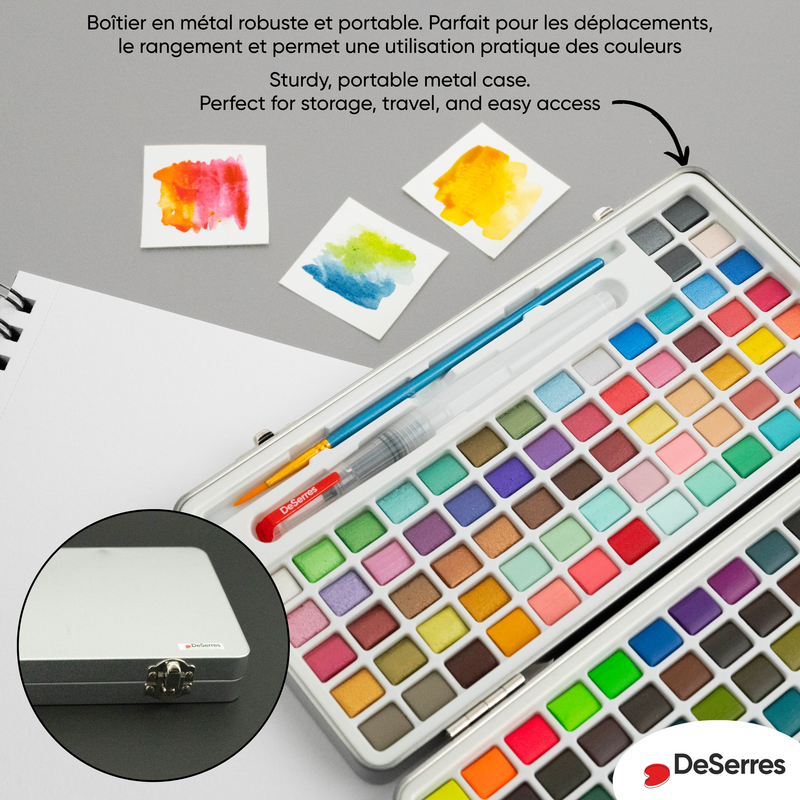 WATERCOLOUR KIT- 160 HALF PANS