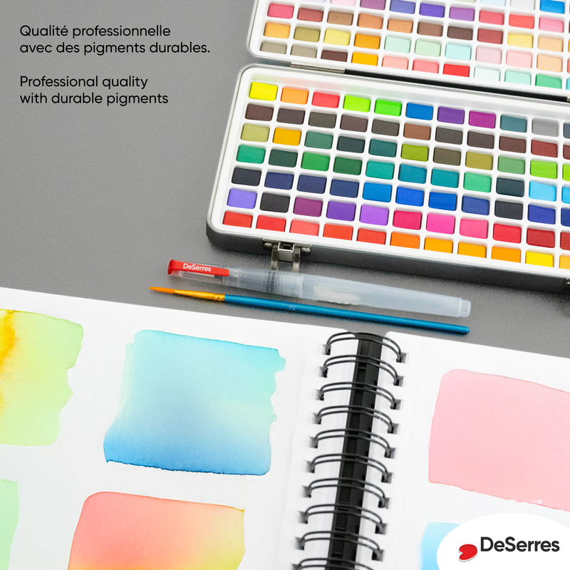 WATERCOLOUR KIT- 160 HALF PANS
