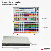 WATERCOLOUR KIT- 160 HALF PANS